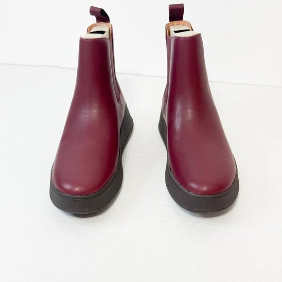 FitFlop NWB Sz 8 F-Mode Plummy Leather Flatform Chelsea Bootie - Picture 10 of 11